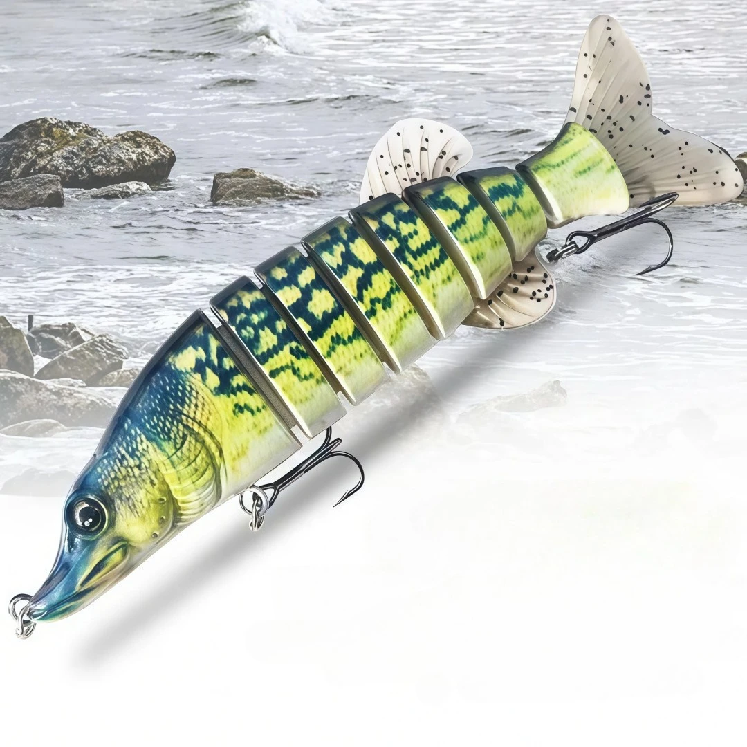 

Factory Direct In Stock 8 Segments 70g Sinking Multi Jointed Pike Swimbait Bionic Hard Bait Saltwater Freshwater Fishing Tackle