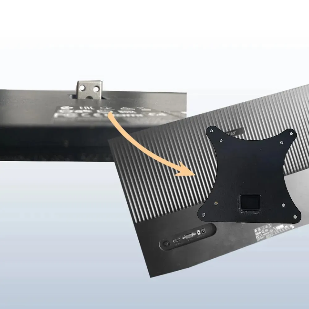 Adaptador VESA de montaje en pared Compatible con soportes de brazos Acer QG240Y QG270H3 QG240YH3 soporte de montaje de monitor 75x75MM y 100x100MM