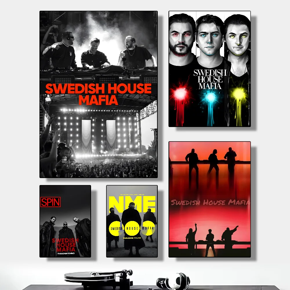 

S-Swedish H-House M-Mafia singer Poster HD art sticky wall waterproof home living room bedroom bar aesthetic decoration