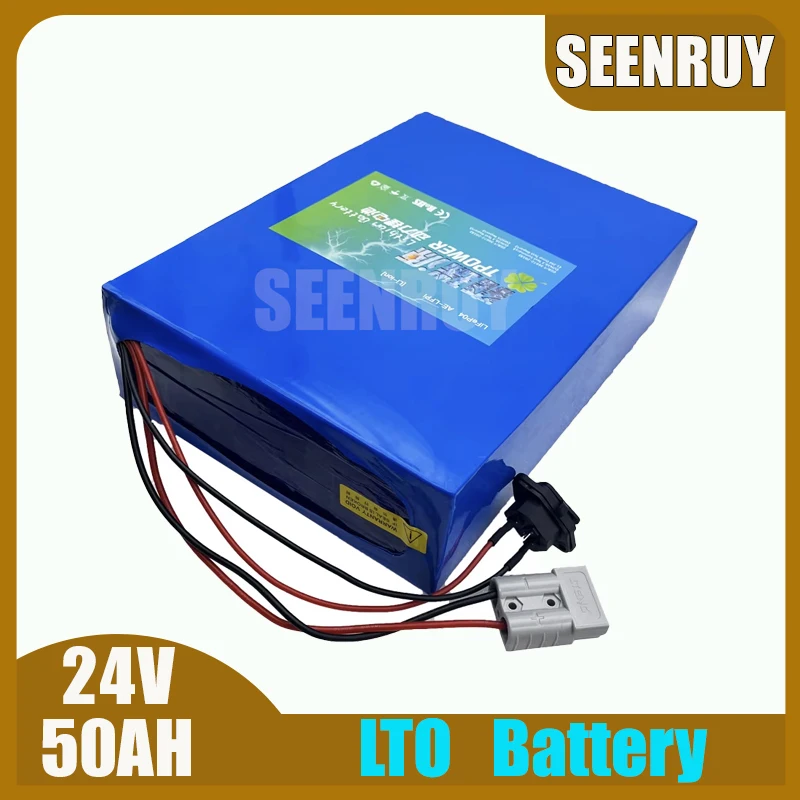 LTO Battery 24V 50AH with BMS 30A 50A 80A 100A 170A For RV UPS Power Energy Storage Systems Portable Power Station