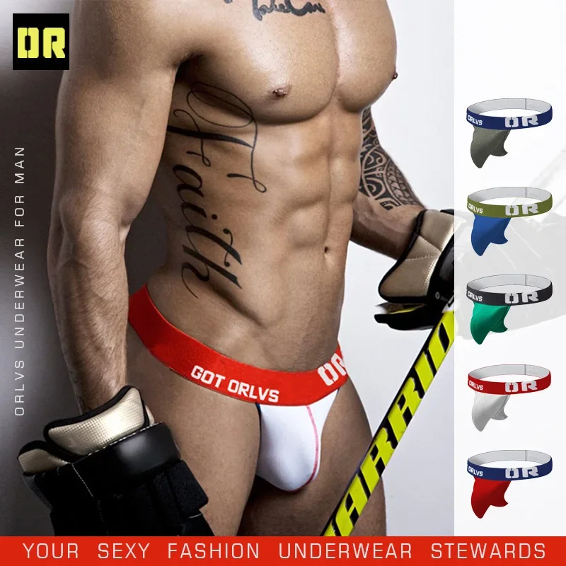 

ORLVS cross-border supply thongs men's low waist sexy breathable sexy thongs men's one generation OR149 beach shorts