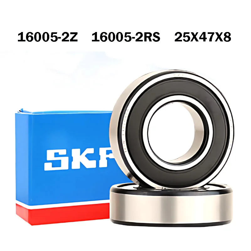 2PCS Sweden SKF 16005-2Z 16005-2RS DDU Thin Wall Bearings ABEC-9 25X47X8 High Speed Bearings High Precision Origin bearings C3