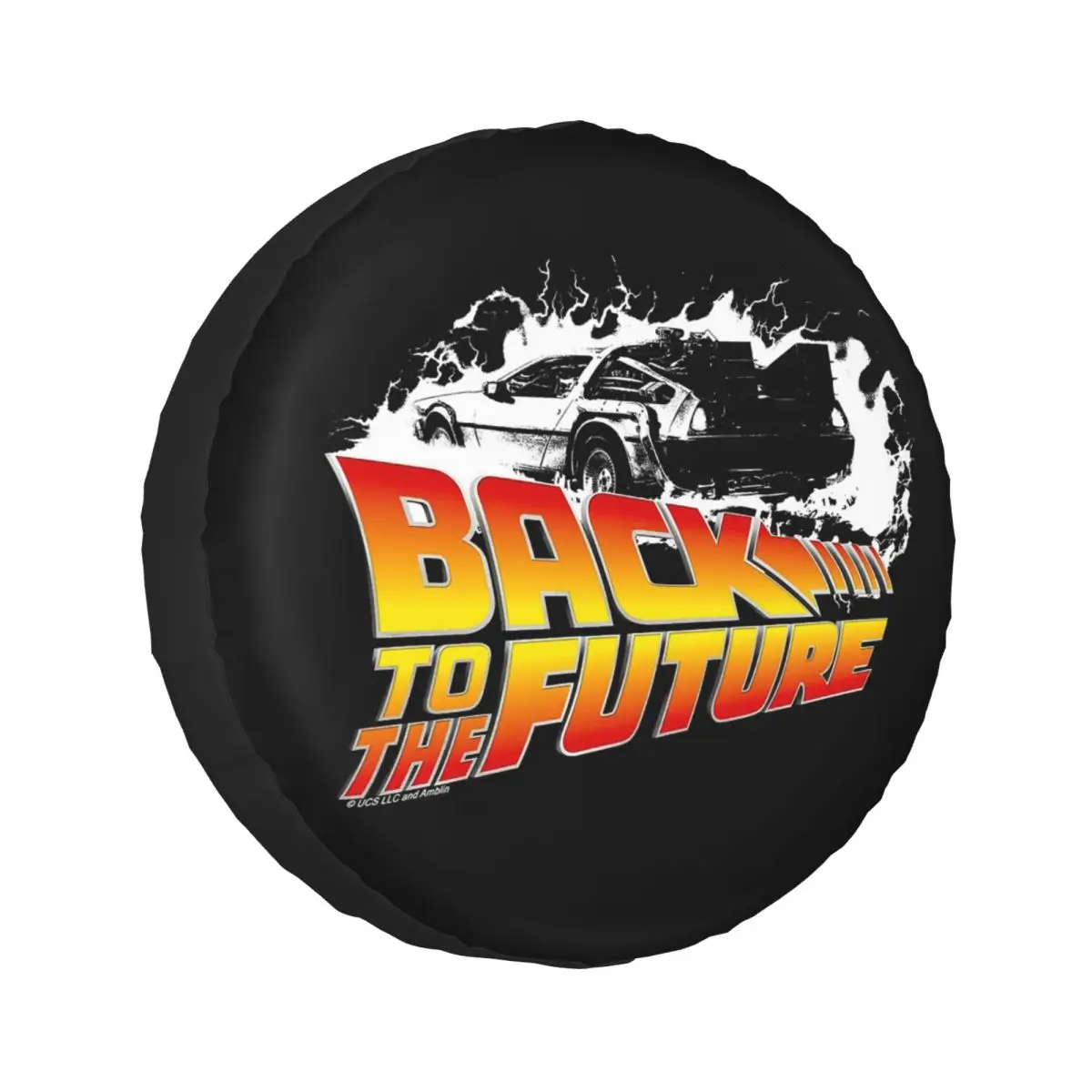 

Custom Back To The Future Spare Tire Cover for Car Vehicle 4x4 Wheel Protector Covers 14" 15" 16" 17" Inch