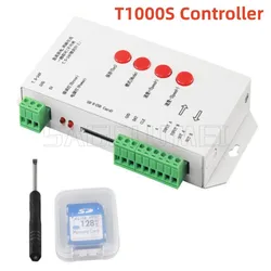 New T1000S SD Card RGB LED Controller Max 2048 Pixels for DC5~24V WS2815 WS2811 WS2812B LPD6803 6812 LED Strip Led Pixel Modules