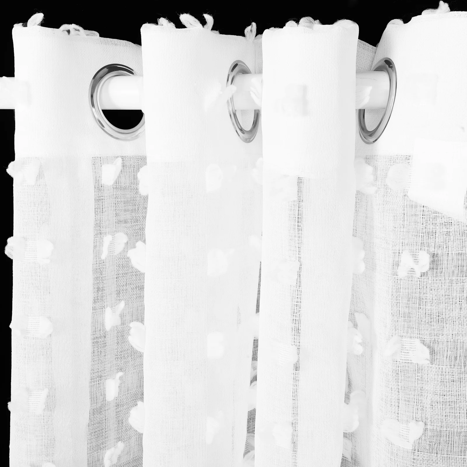 رقيقة شير الستائر 100X250 سنتيمتر ضوء تصفية الشاش الستائر لغرفة المعيشة غرفة نوم مزرعة نافذة الستار ديكور المنزل