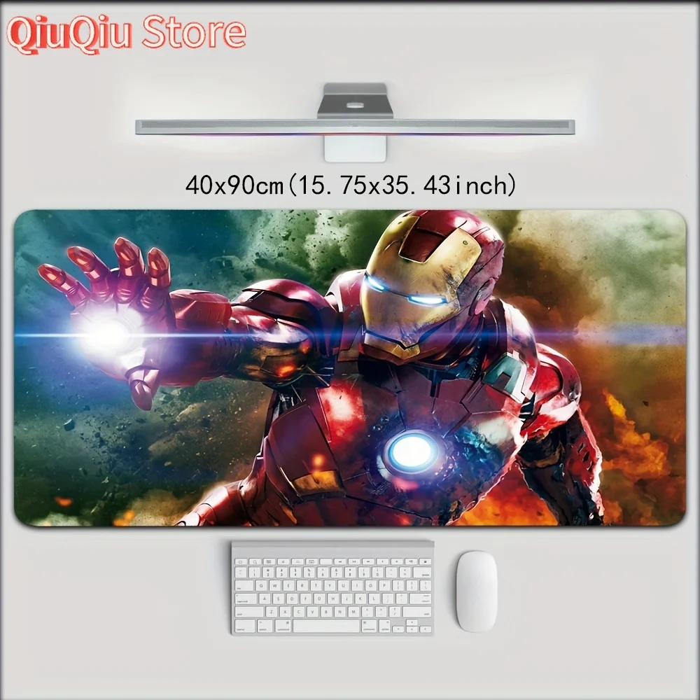 

Большой игровой коврик для мыши Iron for Man — нескользящая резиновая основа, несколько размеров (40x90 см/40x80 см/30x80 см/30x70 см/30x68 см), яркий Su