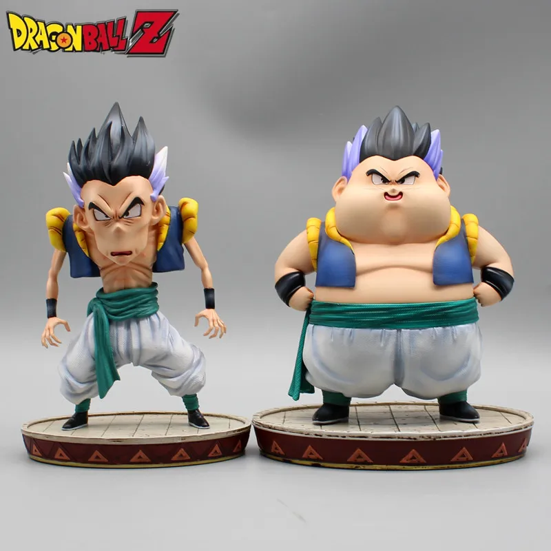 Anime Peripherals Dragon Ball Gk Shadow Track Gotenks Fat Man Thin Man Fit Failure Collection Figure  Model Decoration Toy Gift