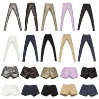 1/6 Doll Clothes Bottom Pants Fashion Denim Shorts Elastic Tights Leggings PU Leather Trousers For 30CM BJD Dolls Accessories