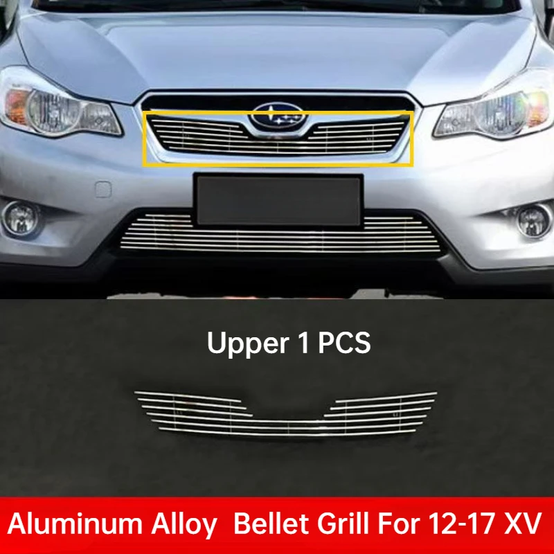 For Subaru XV 2012-2017 Grill Grille Racing Cover XV-001 New Aluminum Alloy UP 1PCS