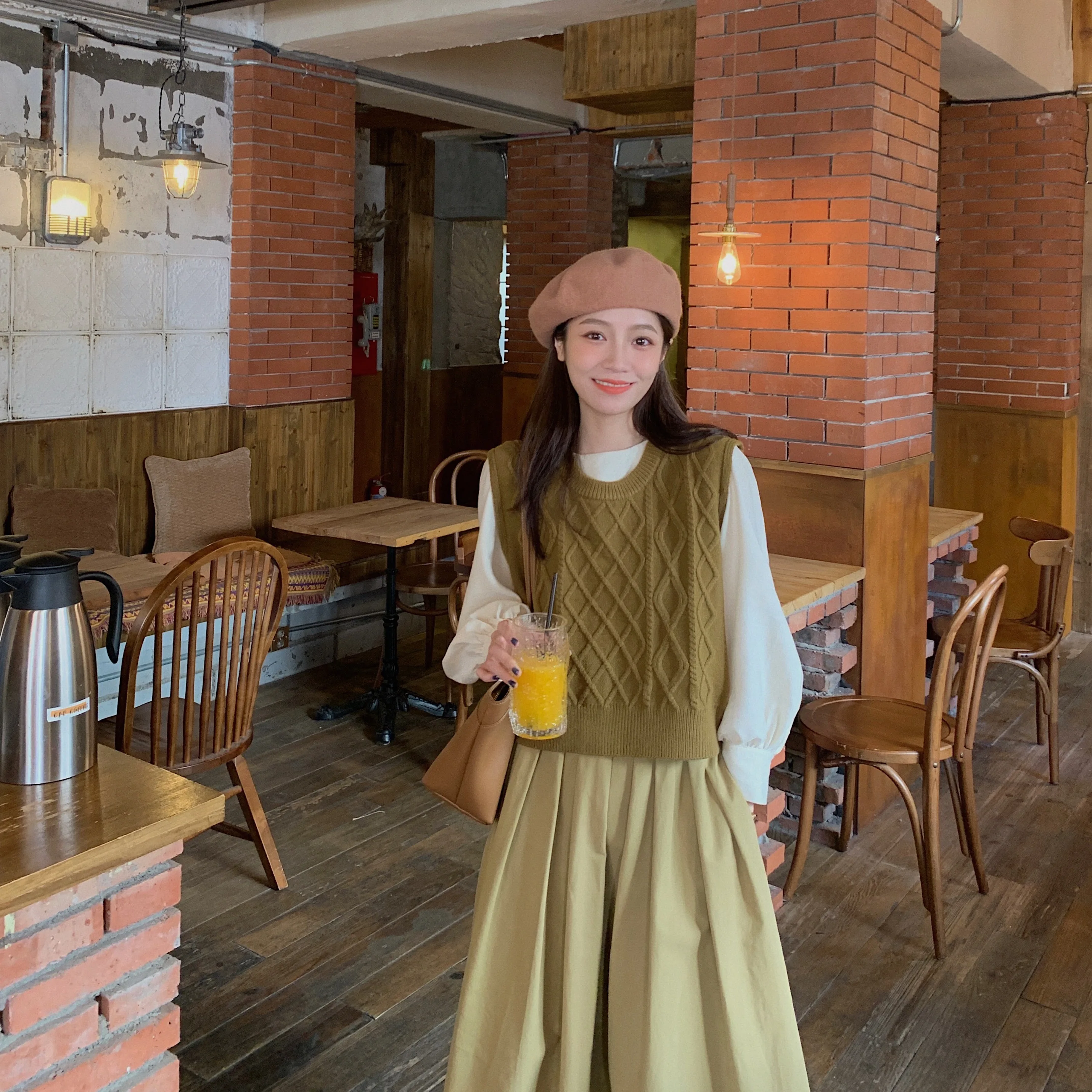 

Новая гладкая блузка-футляр FFBLUE цвета абрикос, универсальный топ, женская мода, премиум-качество, женская одежда