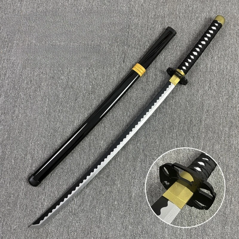 

103cm/40.56in Black Clover Anime Bamboo Sword Samurai Katanas Cosplay Peripherals Display With Sheath Creativity Party Supplies