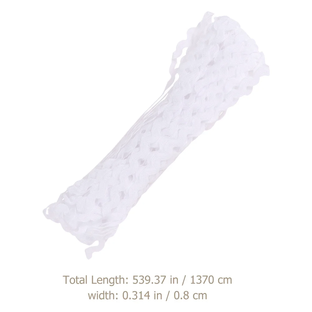 

3pcs Curved Edge Webbing Wavy Lace Trim For Clothing Diy Craft Ribbon Sewing Decoration Multi-Purpose Fringe Embroidery Supply