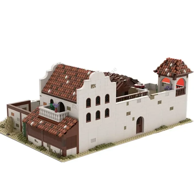 Bloques de construcción MOC para niños, juguete de ladrillos para armar Castillo de Ciudad Vieja, serie TECHNIC Architecture, ideal para regalo, código 3583, compatible con