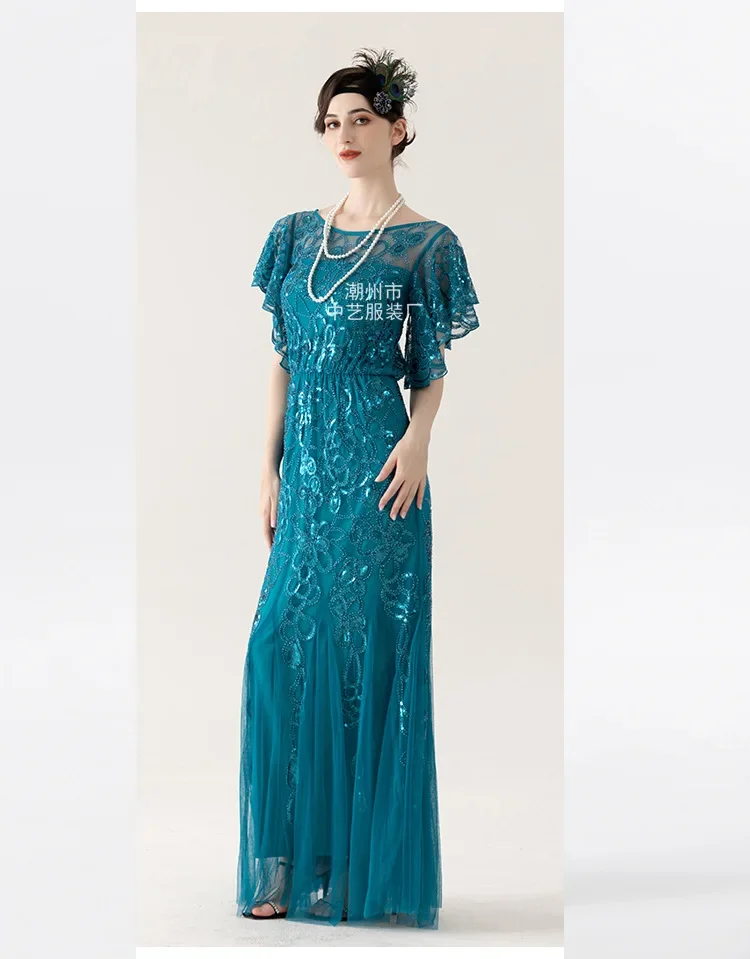 Robe Charleston Années 20 Femme – Sequins et Pampilles – photo 4