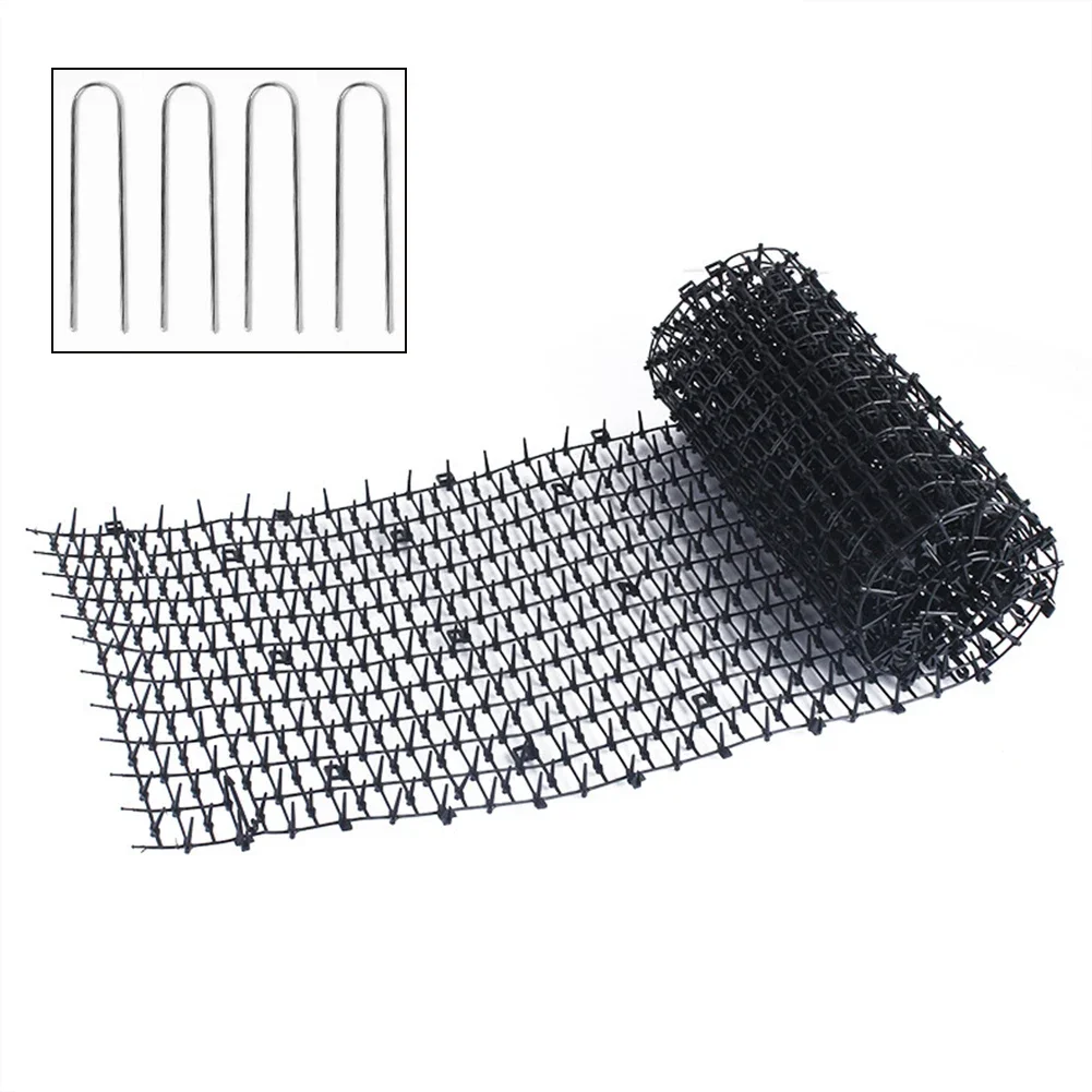 

Pet Supplies Anti-Cat Dog Net For Outdoor Areas PP Safe Spike Thorn Weatherproof White/Black 1 Pieces 200*45 Cm