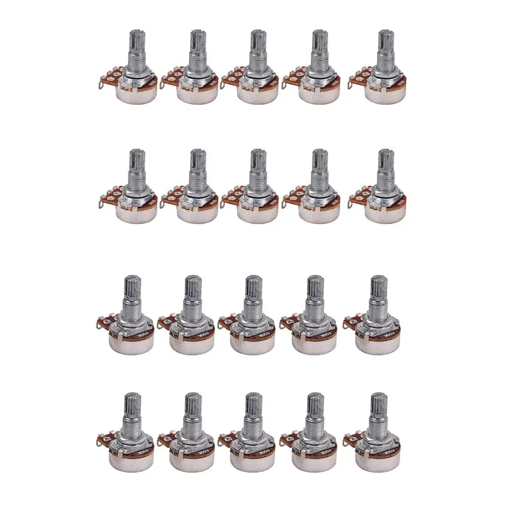 18mm Long Split Shaft Volume Taper Potentiometers for Replacement