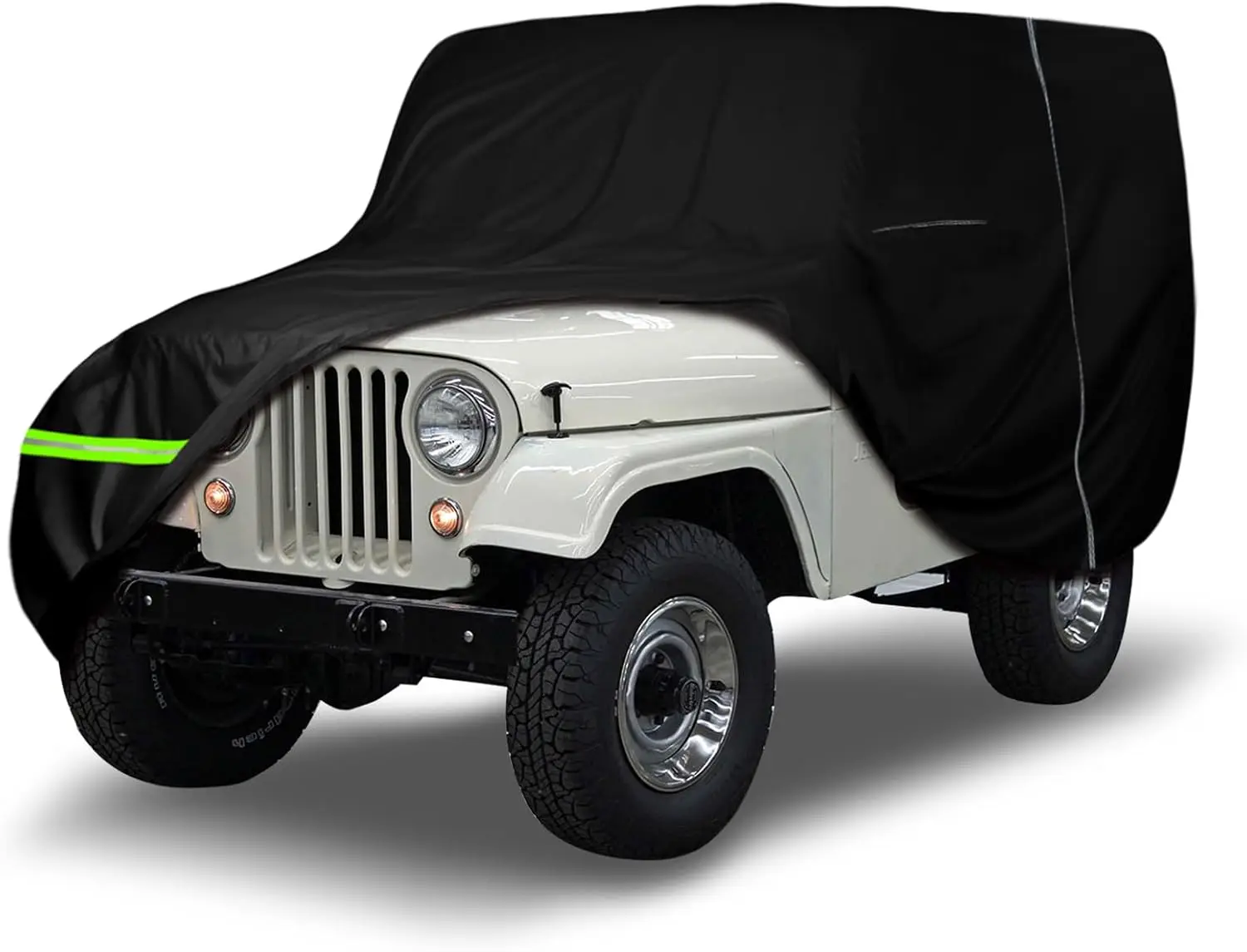

Waterproof All-Weather Car Cover for Jeep CJ-7 SUV, 300D Oxford with Cotton Liner for Dust Snow Rain Protection