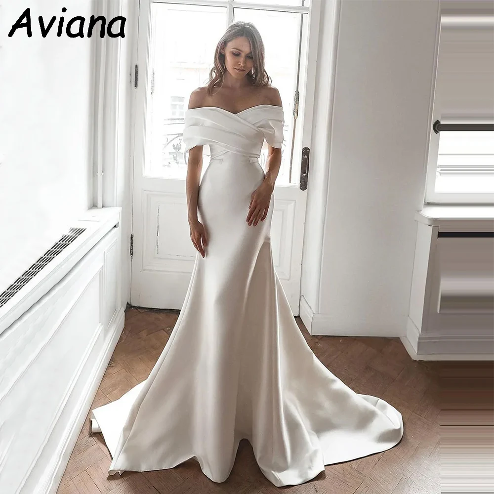 

Aviana Elegant Long Mermaid Wedding Dresses Backless Floor-Length Mermaid Brides Dress Tailor-Made Women Vestidos De Novias 2024