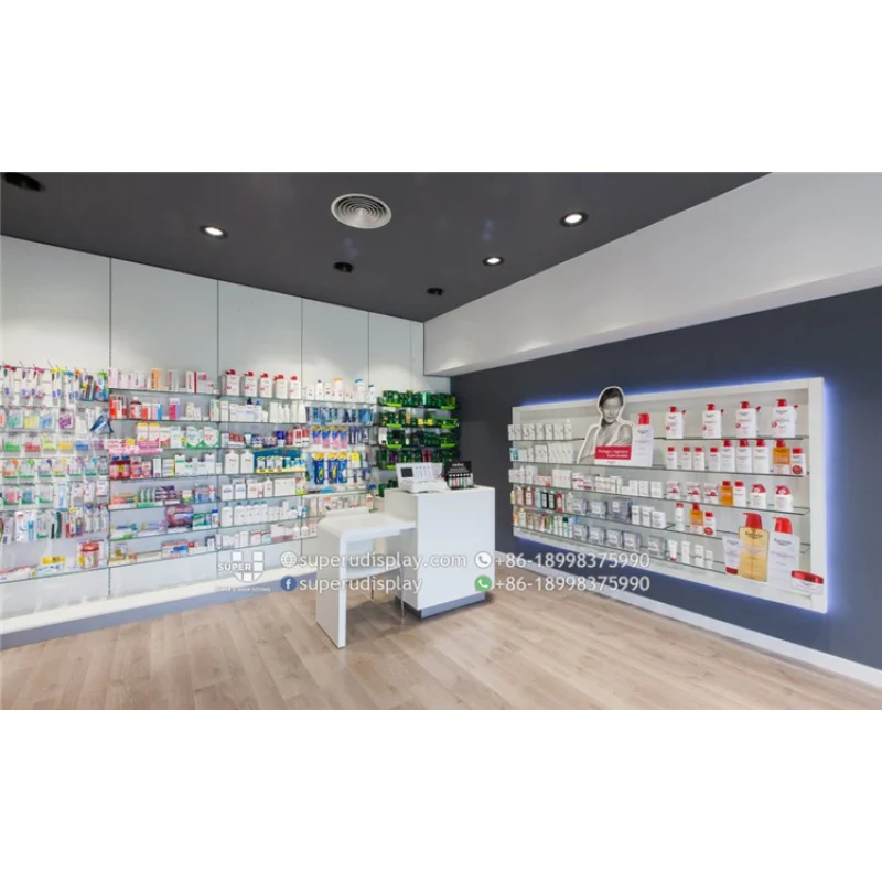 (customized)Modern Shop Counter Customized Design Retail Pharmacy Store Fashion Style Interior Design Of Pharmacy