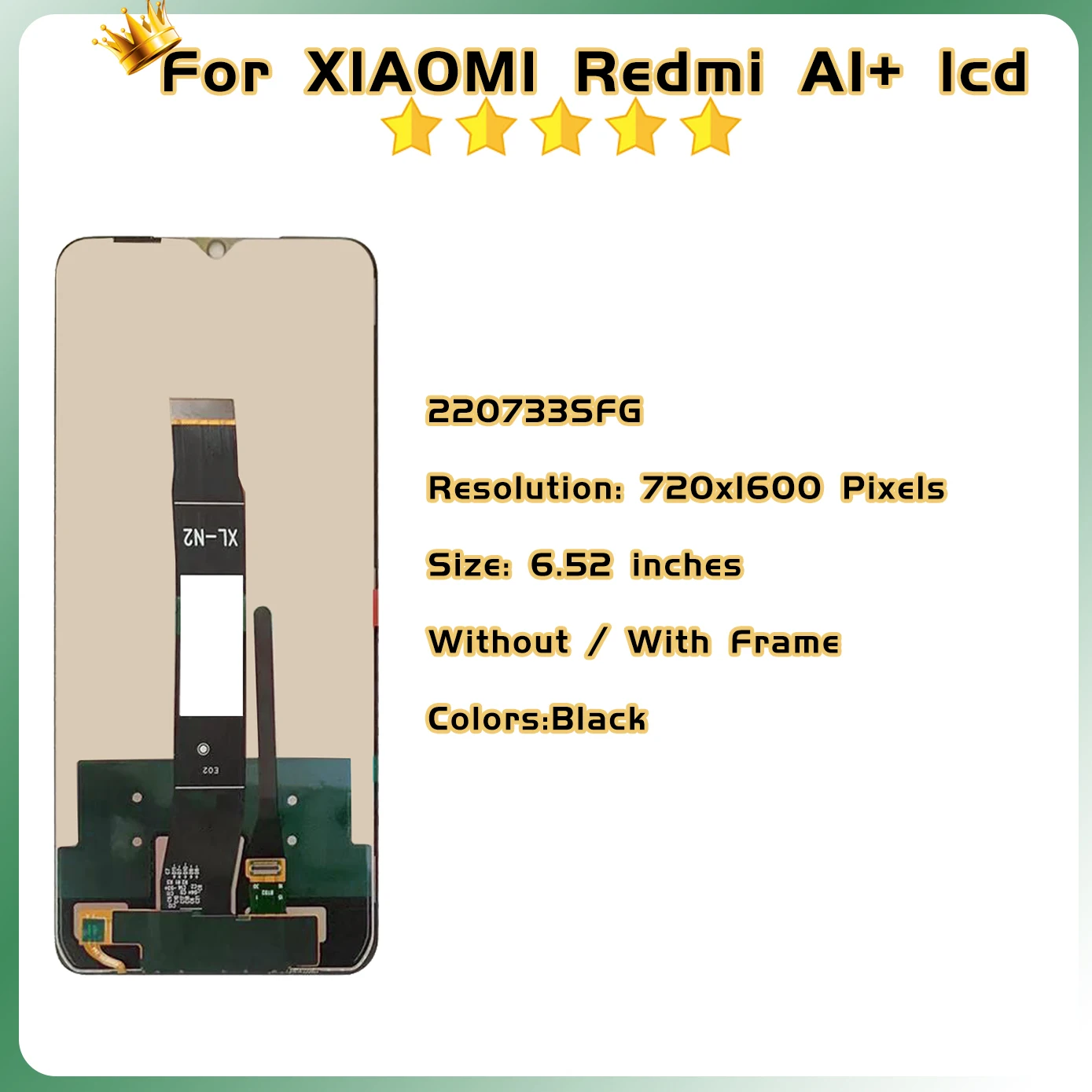 LCD Touch Screen For Xiaomi Redmi A1 A2 LCD Display For Redmi A1 Plus A2 Plus Frame LCD 23028RN4DG 220733SFG Digitizer Assembly