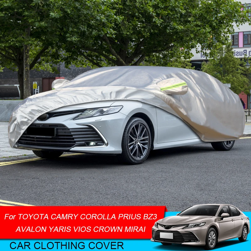 

For Toyota AVALON BZ3 CAMRY CROWN COROLLA MIRAI PRIUS YARIS VIOS Hatchback Sedan Wagon Car Cover Polyester Sunshade Dust Anti-UV