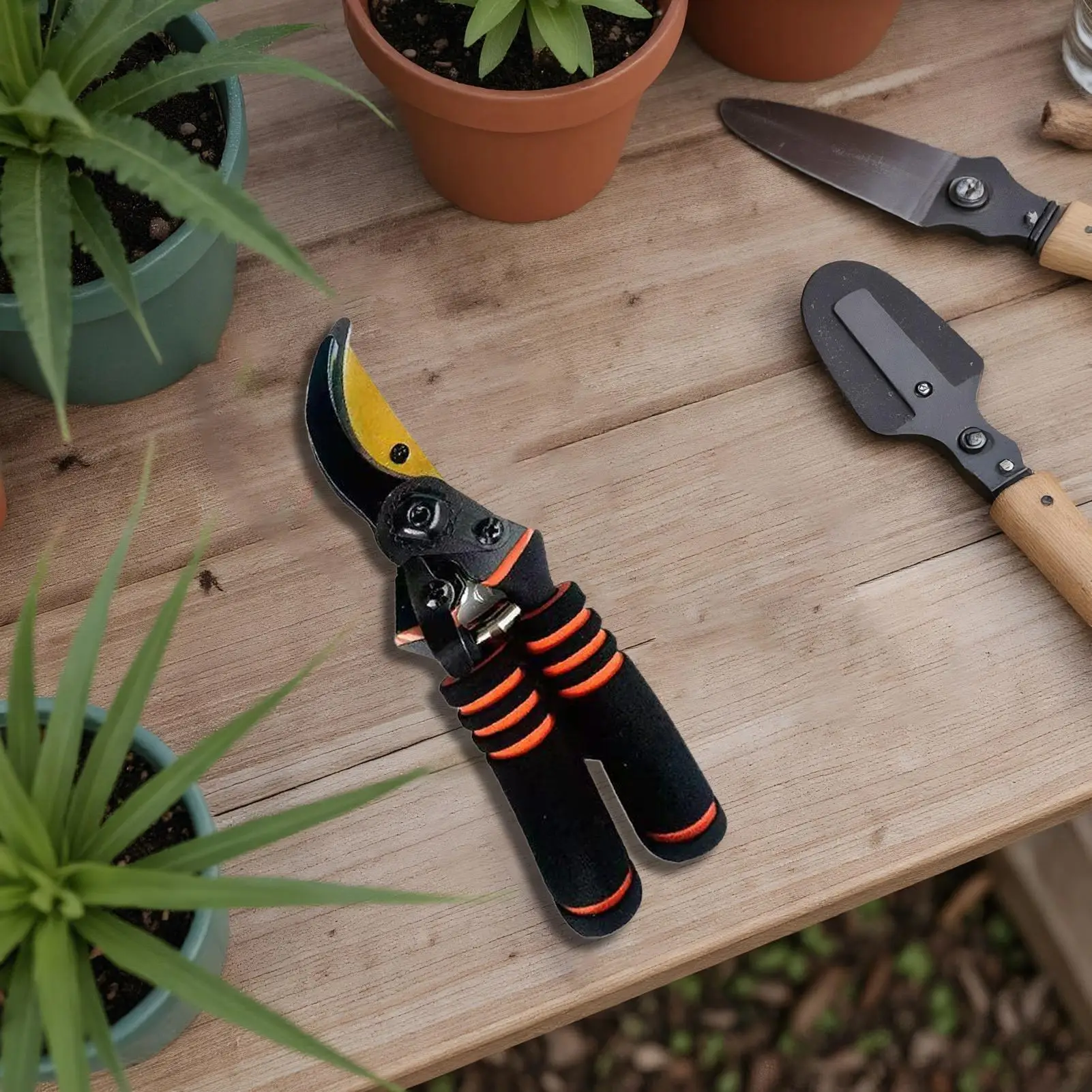 

Садовые машинки для стрижки, сверхмощные ножницы для обрезки садовых бонсай, инструмент для обрезки с замком для прививки ветвей, травы, лужайки, двора, розы