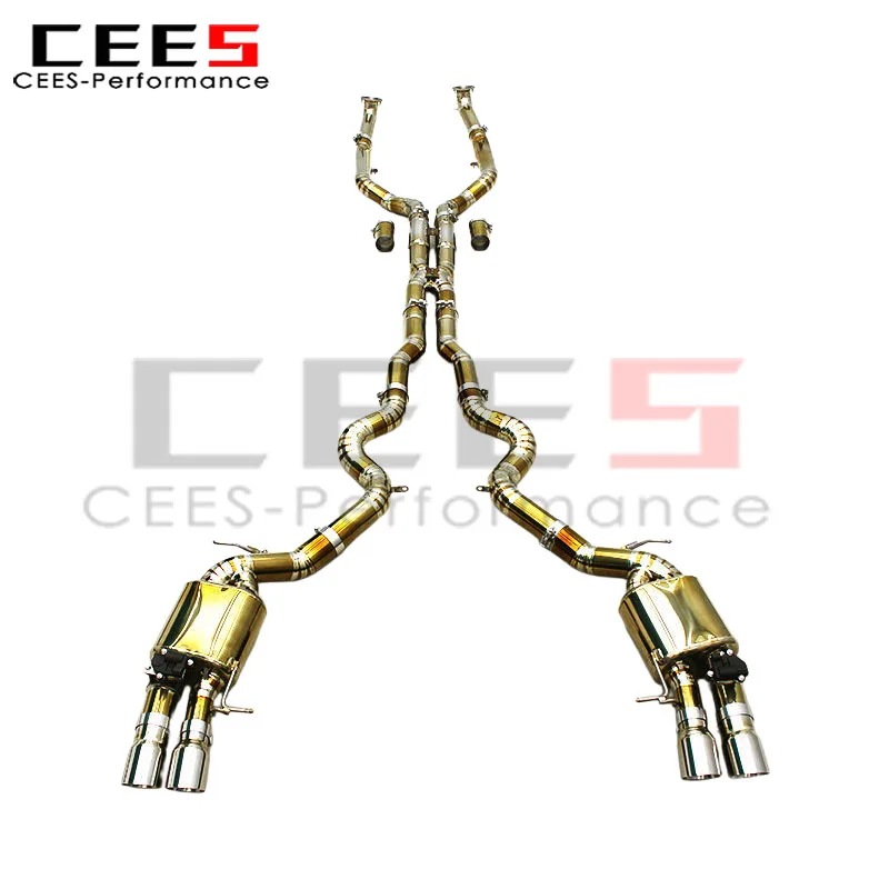 

CEES Tuning Catback Exhaust Pipes for BMW M5/M6 F06/F10/F12/F13 4.4TT 2012-2016 Exhaust Pipe Muffler with valve Exhaust System