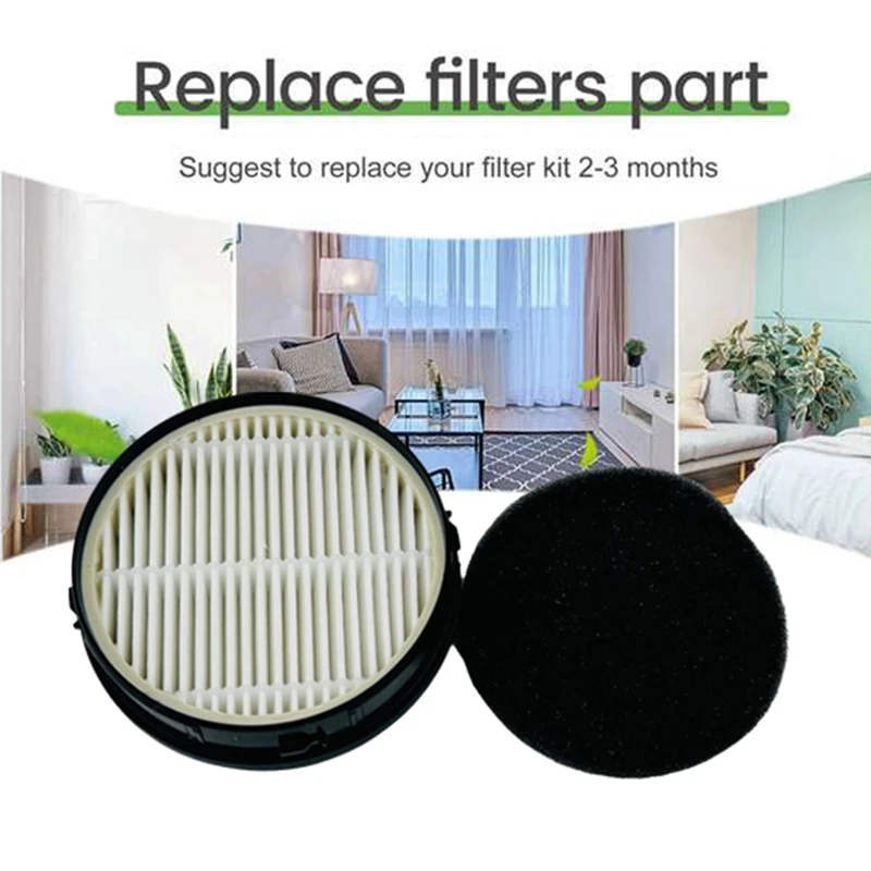 DT19 Vacuum Cleaner Filter Sponge Replacement for Lydsto V11, 1 Filter 1 Sponge Set, Vacuum Cleaner Replacement Parts