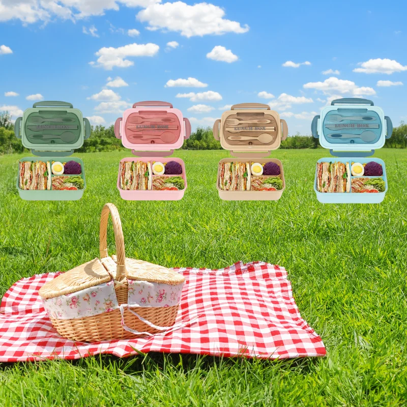 3pcs/1pc Bento Box Adult Lunch Box, Containers For Adults Men Women With 3 Compartments, Lunchable Food Container Back To School view 6
