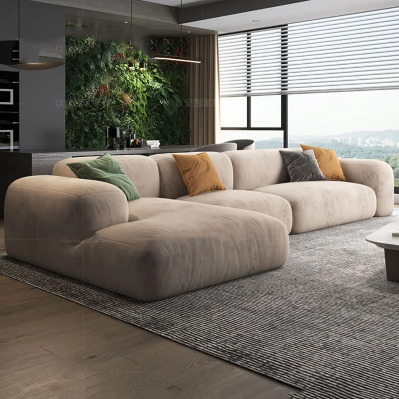 

3 Seater Modern Living Room Sofa Bed Foam Xxl Couch Adultsl Designer Longue Sofa Armchair Floor Italian Divano Salon Furniture