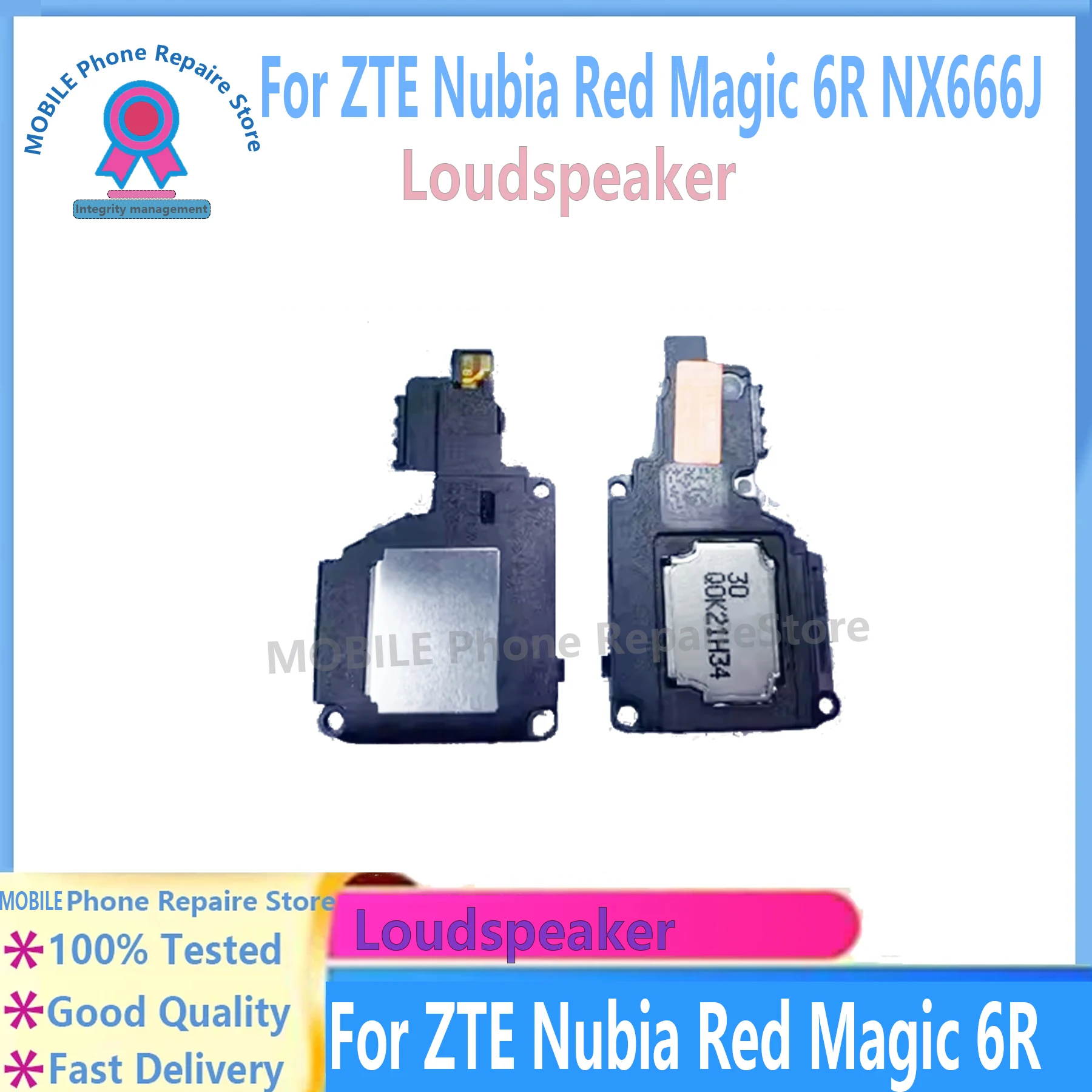 

For ZTE Nubia Red Magic 6R NX666J Loudspeaker Buzzer Flex Cable OEM Replacement