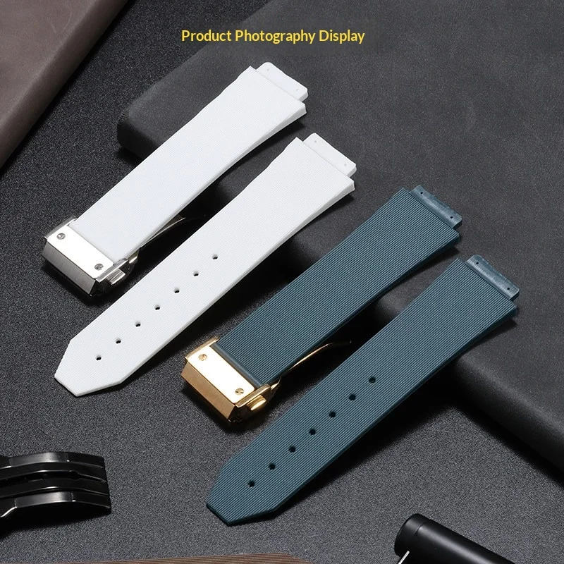 Replacement Silicone Watch Strap For HUBLOT Classic Fusion Ladies Watch Convex Interface Rubber Band 20x13mm Watch Accessories