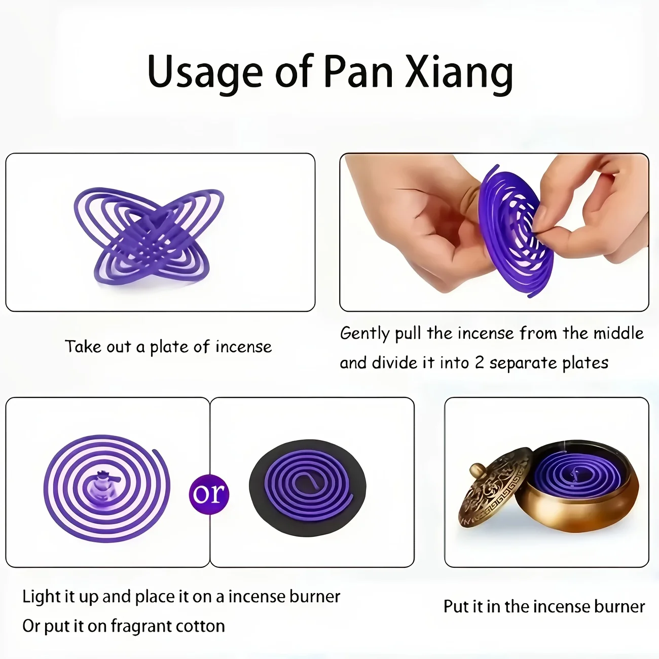 40 قطعة من البخور الحلزوني الصيني الطبيعي، تحتوي على عشبة الليمون والخزامى، وقت حرق 3-4 ساعات، ناعم ونظيف، خالي من الإضافات، مناسب لمواد البخور في المنزل والمطبخ والمطاعم، واليوجا والعمل، وهدايا الاسترخاء المكتبي، والتخرج #4