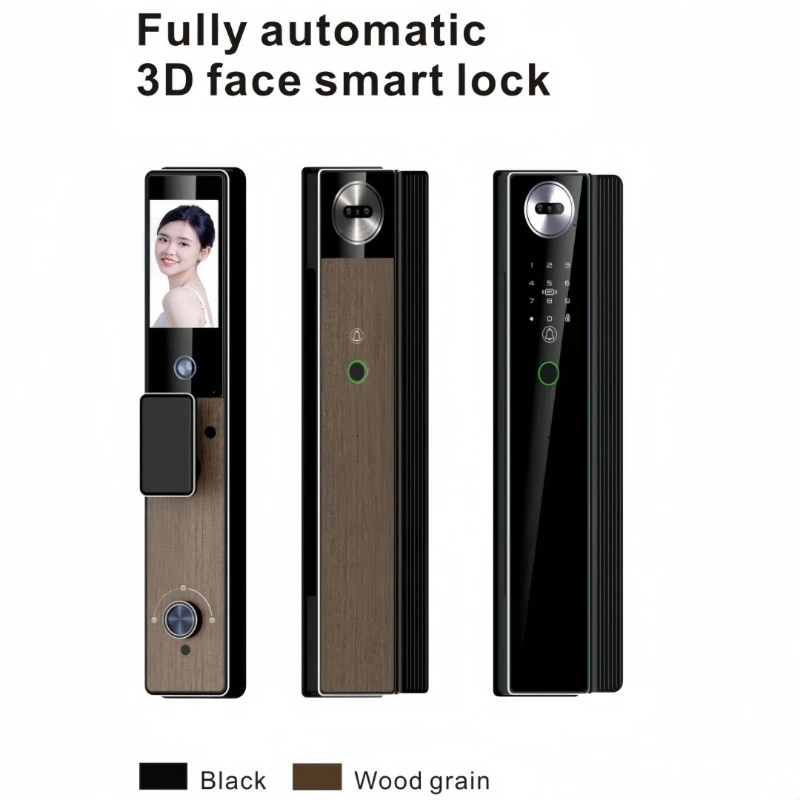 Automatic 3D Visual Facial Recognition Fingerprint Lock Entry Door Anti-theft Door Home Smart Password Door Lock