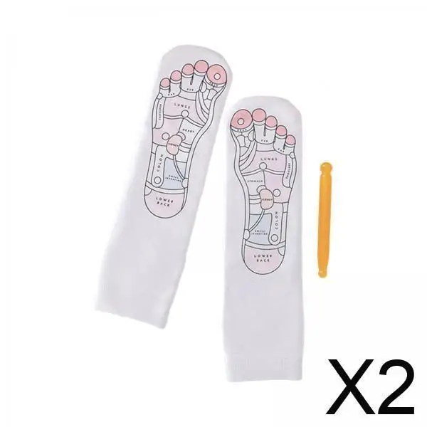 

Acupressure Foot Massage Reflexology Socks Cotton Comfortable Hosiery for Women’s Health and Stress Relief