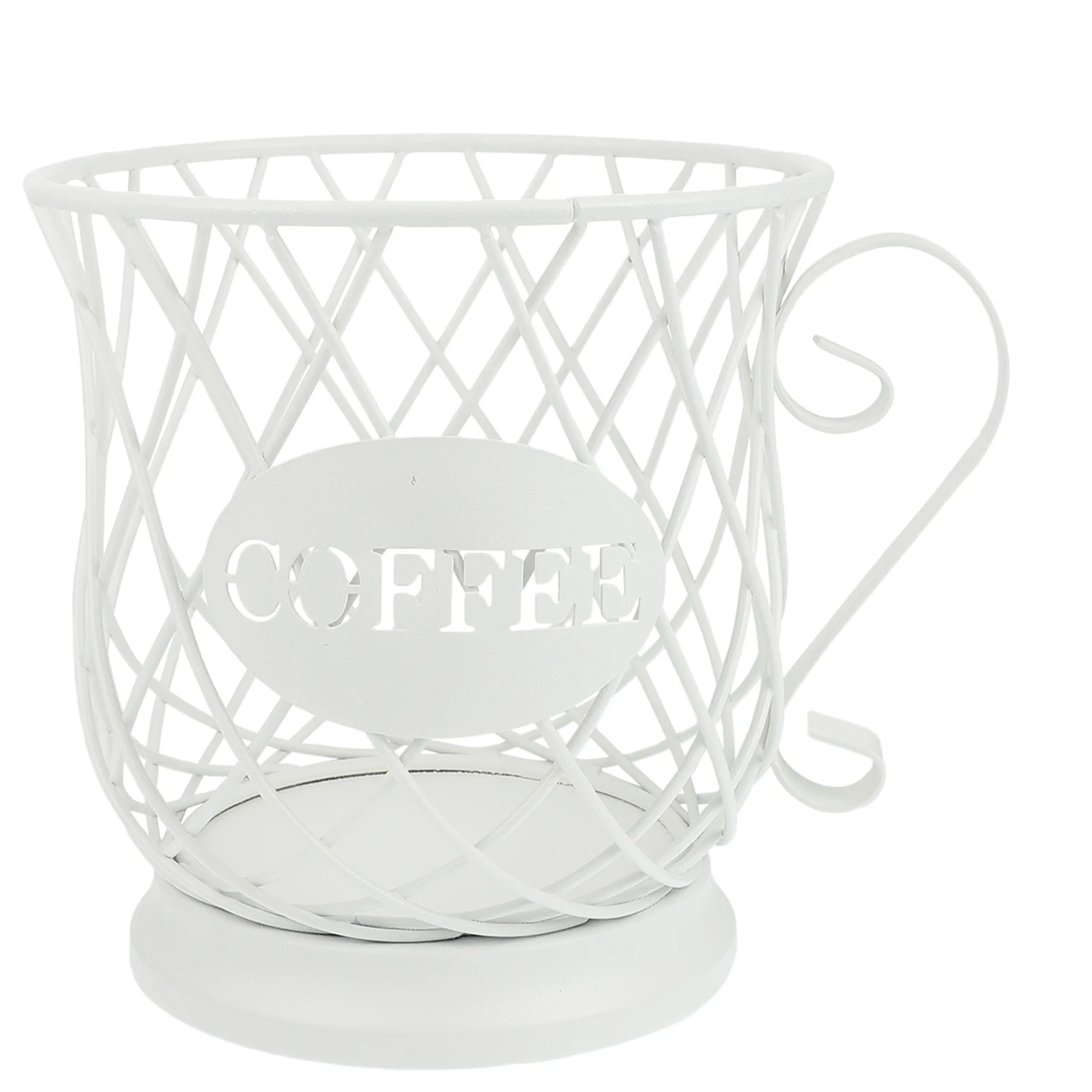 

Coffee Capsule Cup Storage ganizer Holder Basket Metal Material Large Capacity Fruit Snack Container Stylish Decorative