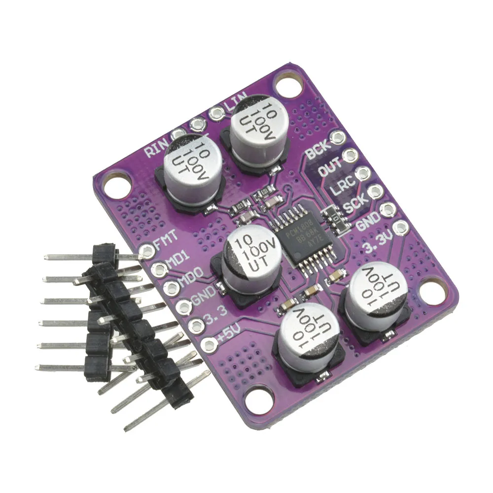 PCM1808 105dB SNR Audio Amplifier Board Stereo ADC Single-Ended Analog-Input Decoder 24bit Amplifier Board Player Module