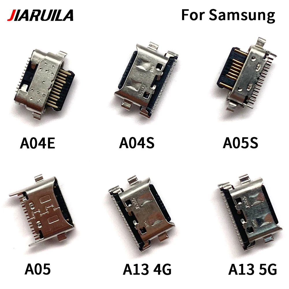 Micro mini conector de soquete de USB Jack, carregador para Samsung A04E, A04S, A05, A05S, A13, 4G, A13, 5G, A14, A145P, A146B, A20E, A23, A24, PCes