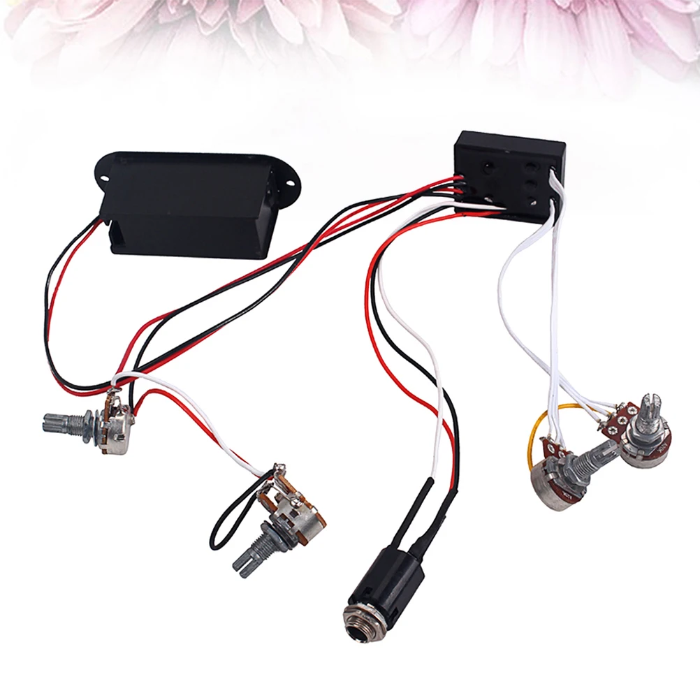 

2 Band Equalizer Bass Guitar Tone Control Wiring Harness Eq Preamp Circuit Balance Volume For Active Pickups Bass
