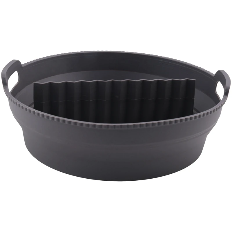 Divisor de forros de fritadeira de ar de silicone e luvas resistentes ao calor acessórios de fritadeira de ar reutilizáveis antiaderentes