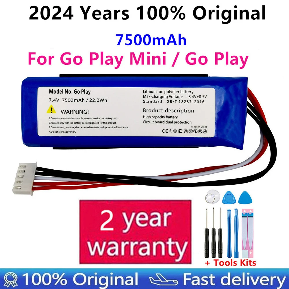 

GSP1029102 01 Top Brand 100% New 7500mAh Battery for Harman Kardon Go Play Mini / Go Play Speaker Batteries Fast Shipping