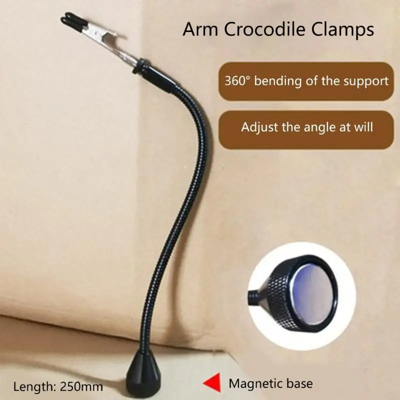 Flexible Magnetic Soldering Helping Hands With Gooseneck Clips PCB Holders For Electronics Welding Repair