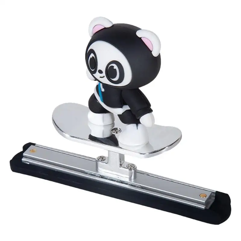 

Cartoon Bear Skateboard Ornament Sliding Skater Bear Dashboard Decorations Center Console Ornament Auto Dashboard Accessories