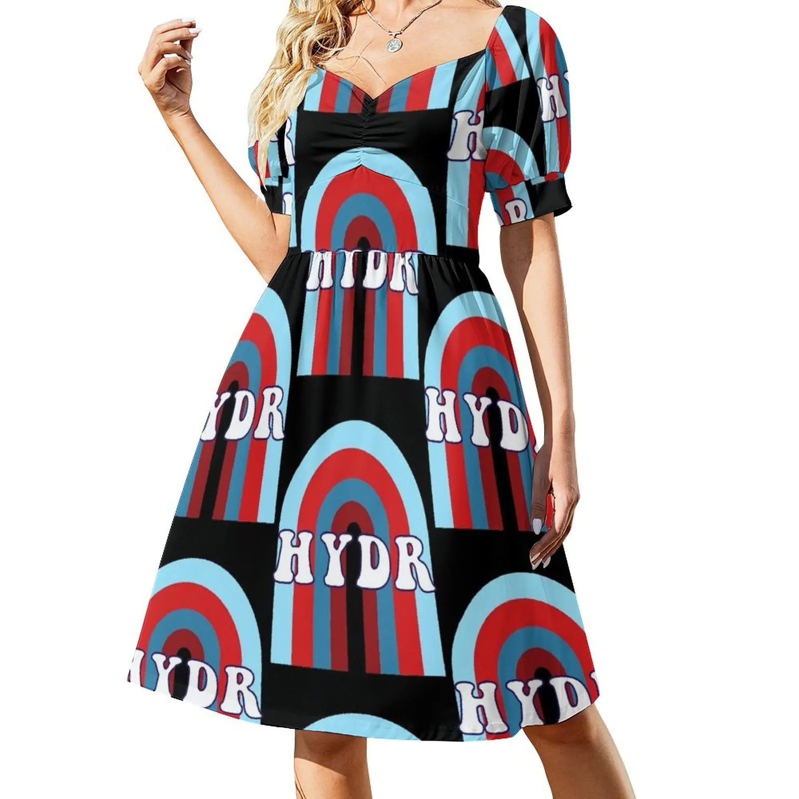 

HYDR Short-Sleeved Dress Long dresses women's summer clothing 2025 luxury woman evening dress