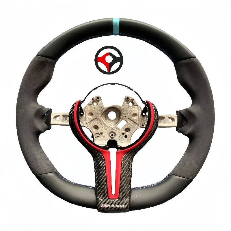 

For 3 SERIES F34 Customized Steering Wheel Upgraded and Modified For Alcantara and Leather Material Without airbag Cover