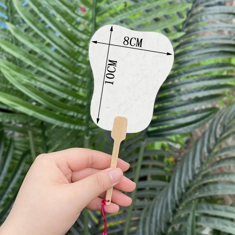 

Photography Props Chinese Style Mini Graffiti Fans Xuan Paper Unfinished Paper Hand Fan Thicken Round Blank Painting Fans Hanfu