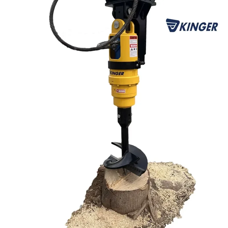 KINGER Auger Used Wood Removal Machine Tree Stump Planer
