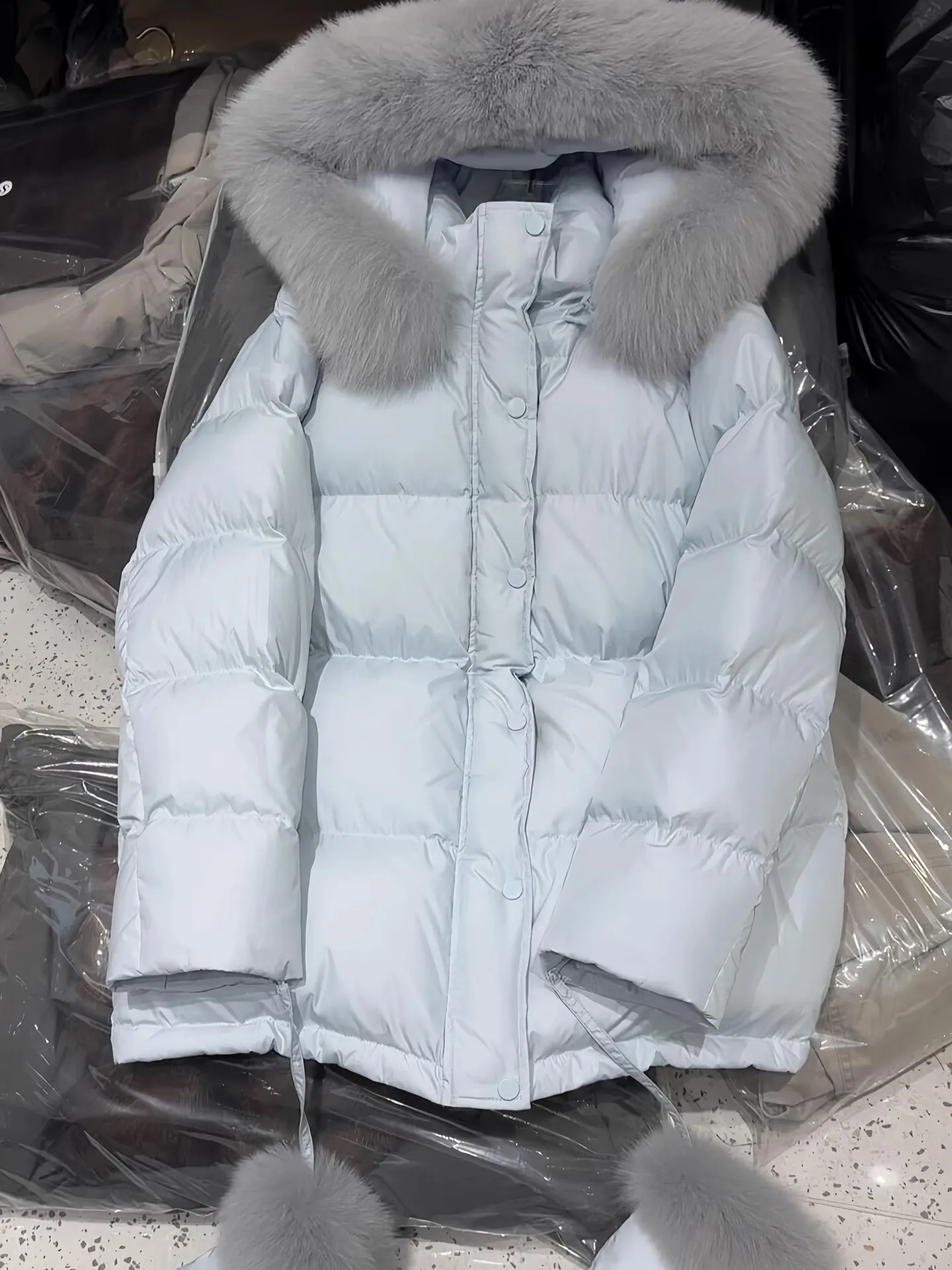 

Корейская хлопковая куртка средней длины с эффектом похудения, женская зимняя модная новая уникальная верхняя одежда с капюшоном, пальто