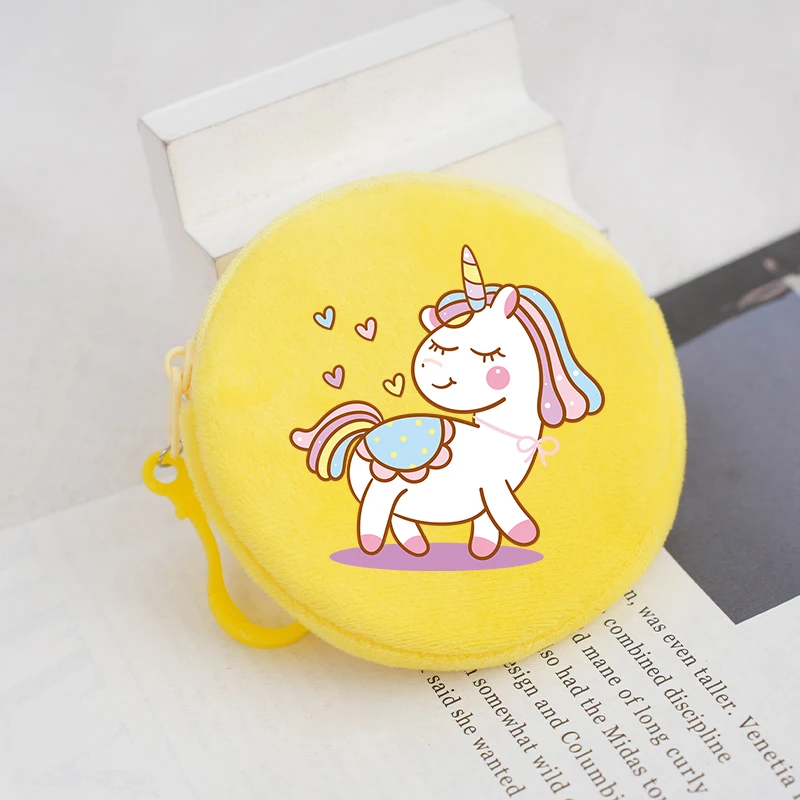 Мини-кошелек My Little Ponys, брелок для ключей, детский милый кошелек с единорогом, детская школьная дорожная сумка для денег, подвеска, сумка для наушников, подарок