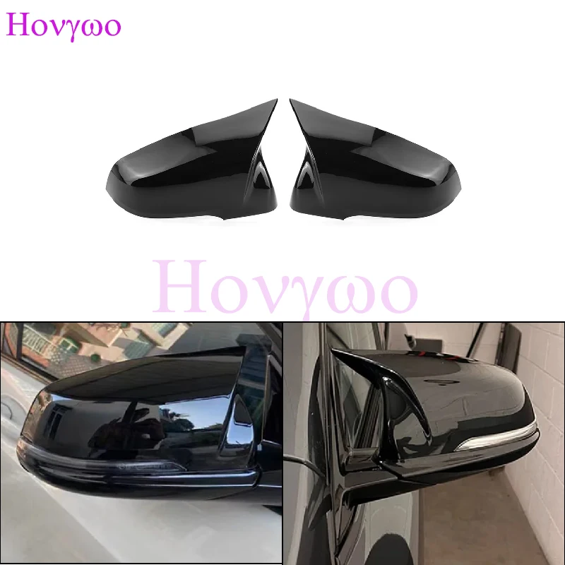 

2pcs ABS Glossy Black Side Rearview Mirror Cover Caps For BMW X1 F48 X2 F39 Z4 G29 2GT F45 F46 F52 F40 For Toyota Supra
